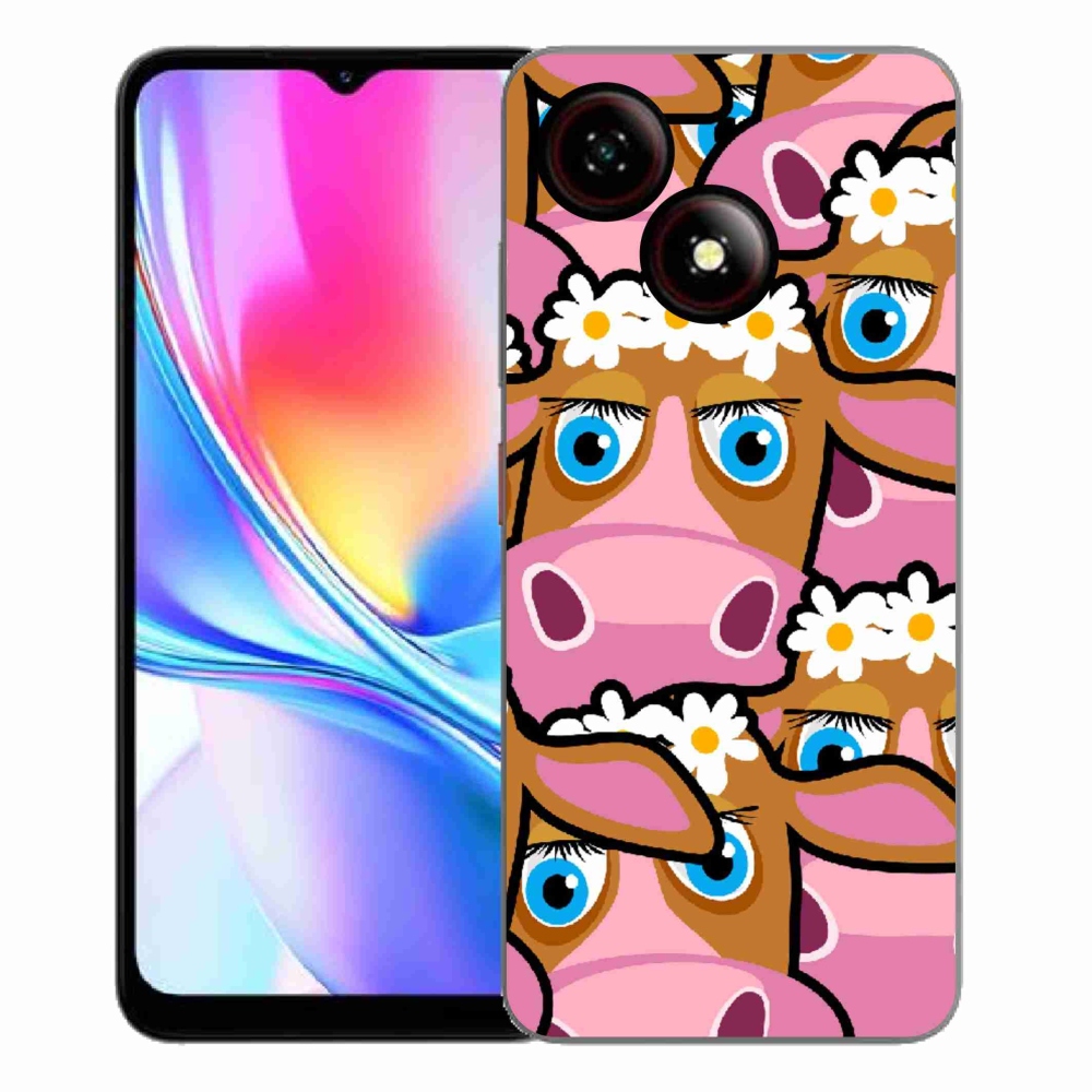ZTE Blade A35E zselés tok mmCase - karikatúrás tehenekhez