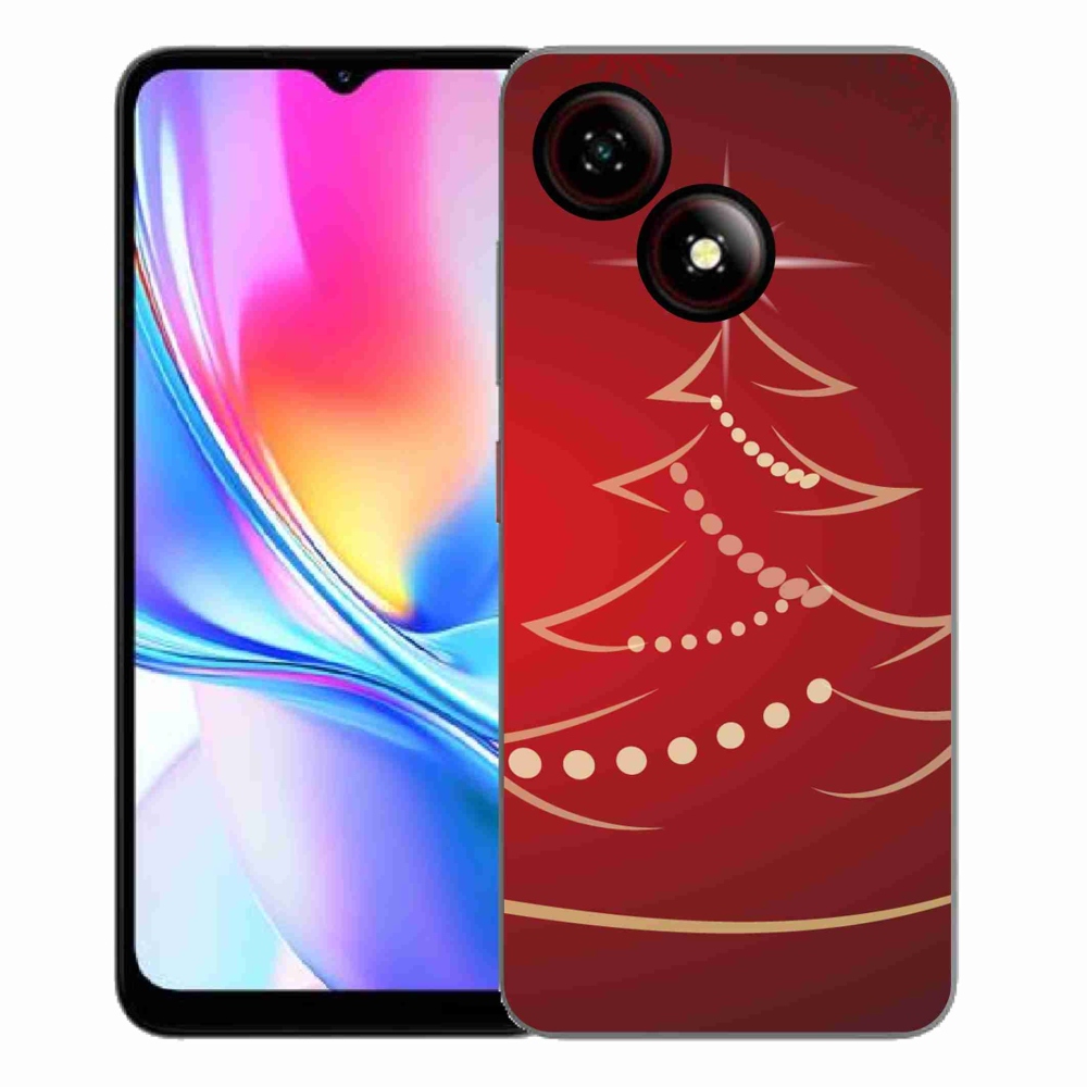 ZTE Blade A35E zselés tok mmCase - karácsonyfa karikatúra