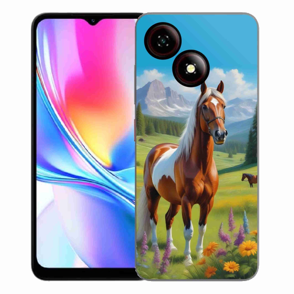 ZTE Blade A35E zselés borítás mmCase - ló a réten