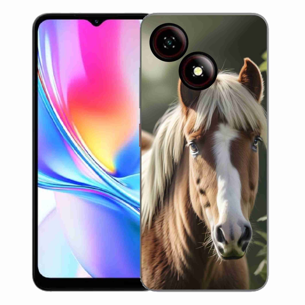 ZTE Blade A35E zselés tok mmCase - ló könnyű sörénnyel