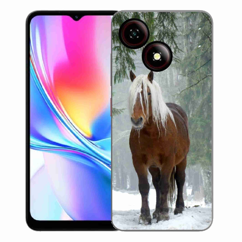 ZTE Blade A35E zselés tok mmCase - ló az erdőben