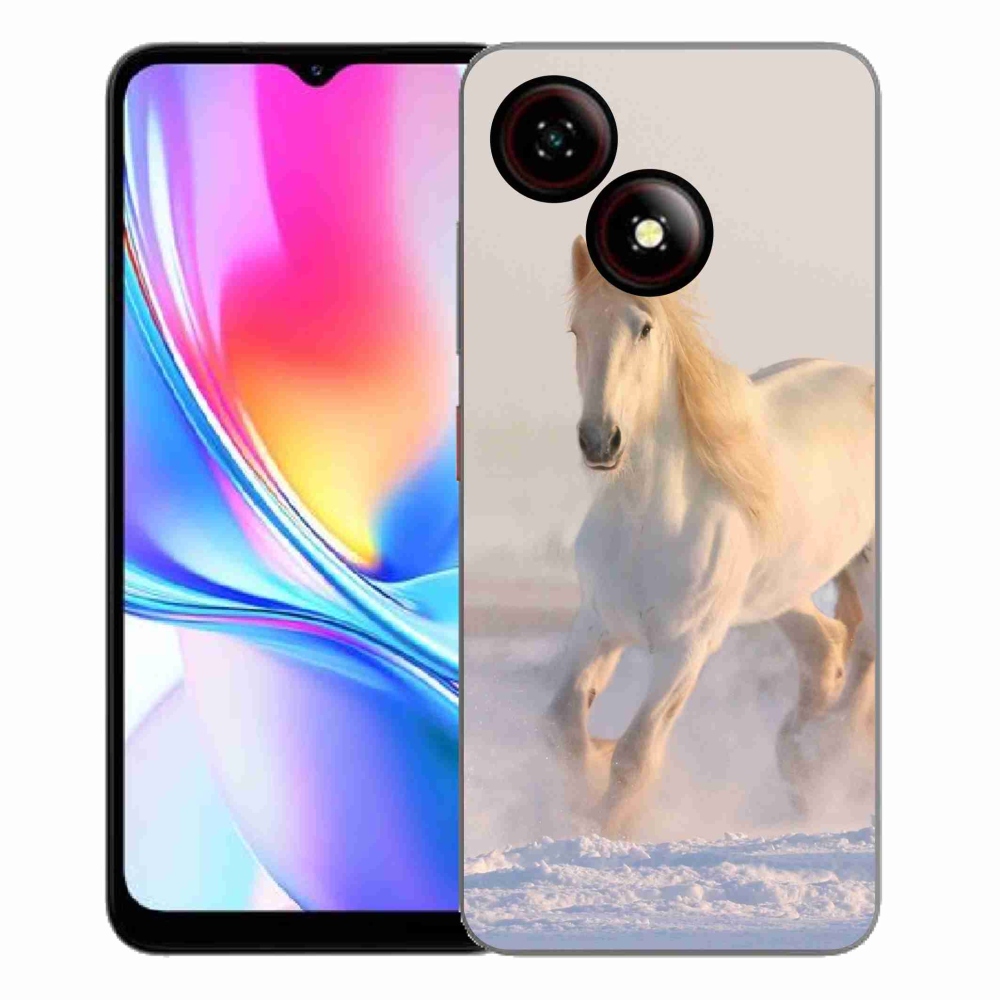 ZTE Blade A35E zselés tok mmCase - ló a hóban