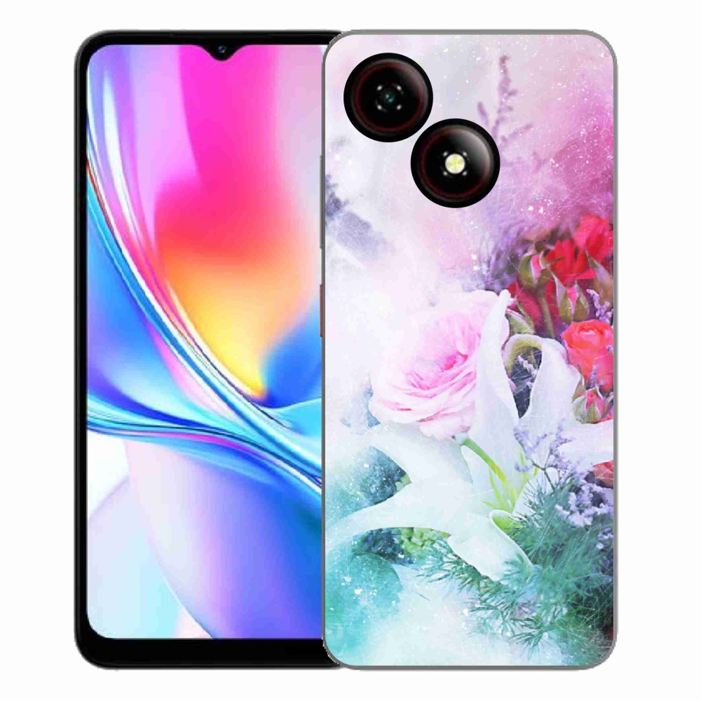 ZTE Blade A35E zselés tok mmCase - virágok 4