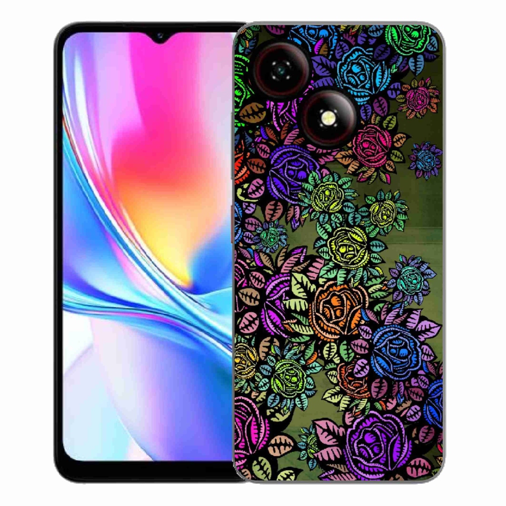 ZTE Blade A35E zselés tok mmCase - virágok 6