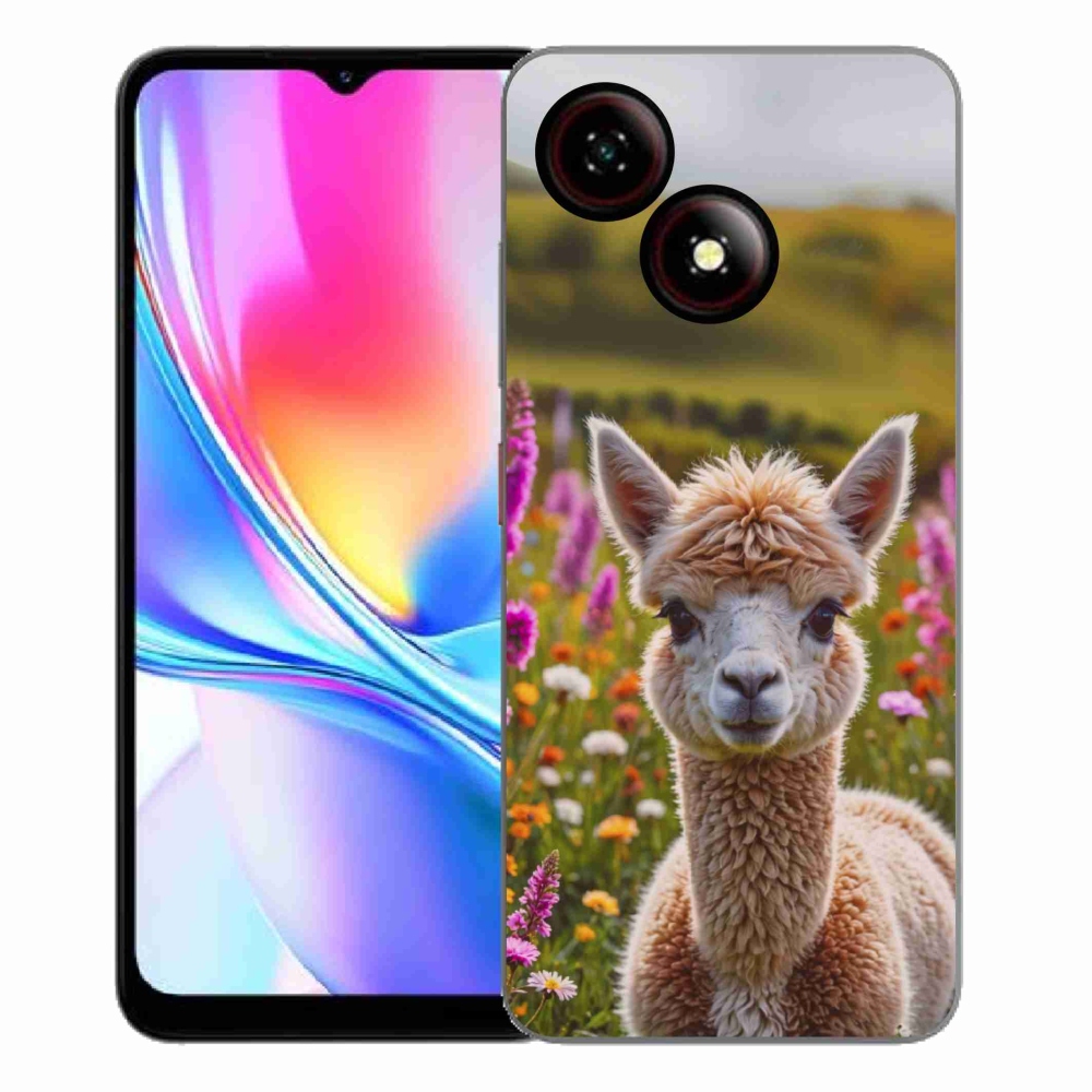 ZTE Blade A35E zselés tok mmCase - láma a réten