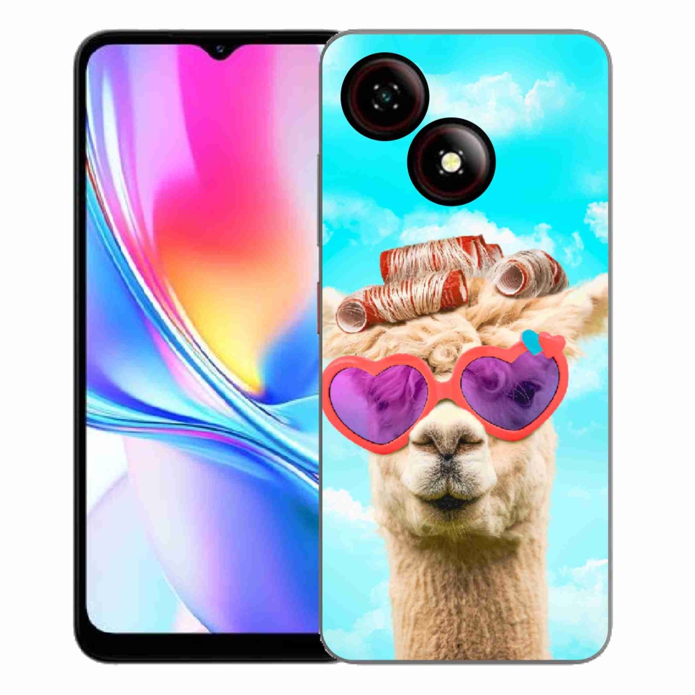 ZTE Blade A35E zselés tok mmCase - szemüveges láma