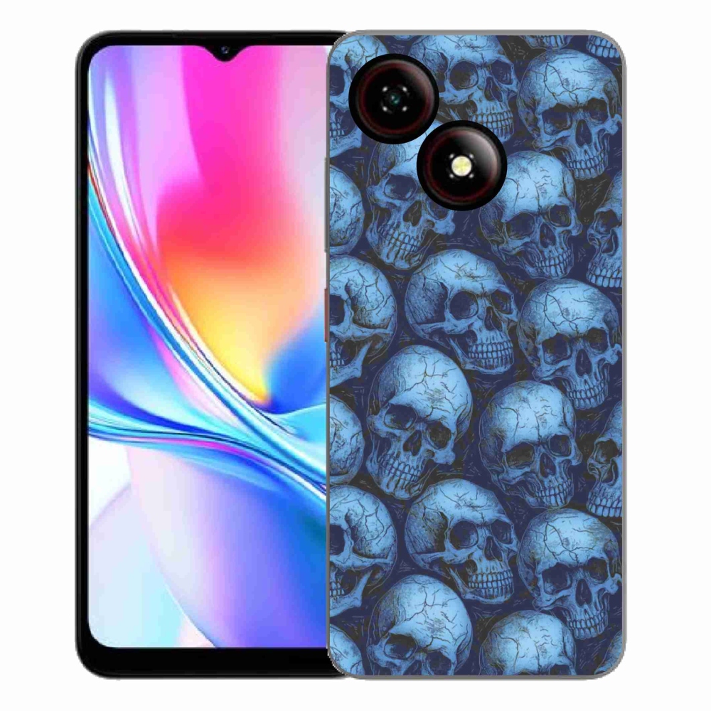 ZTE Blade A35E zselés tok mmCase - koponyák