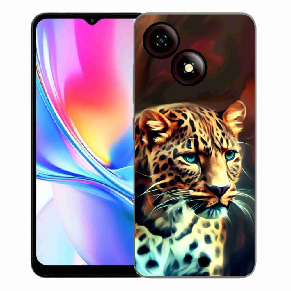 ZTE Blade A35E zselés tok mmCase - leopárd