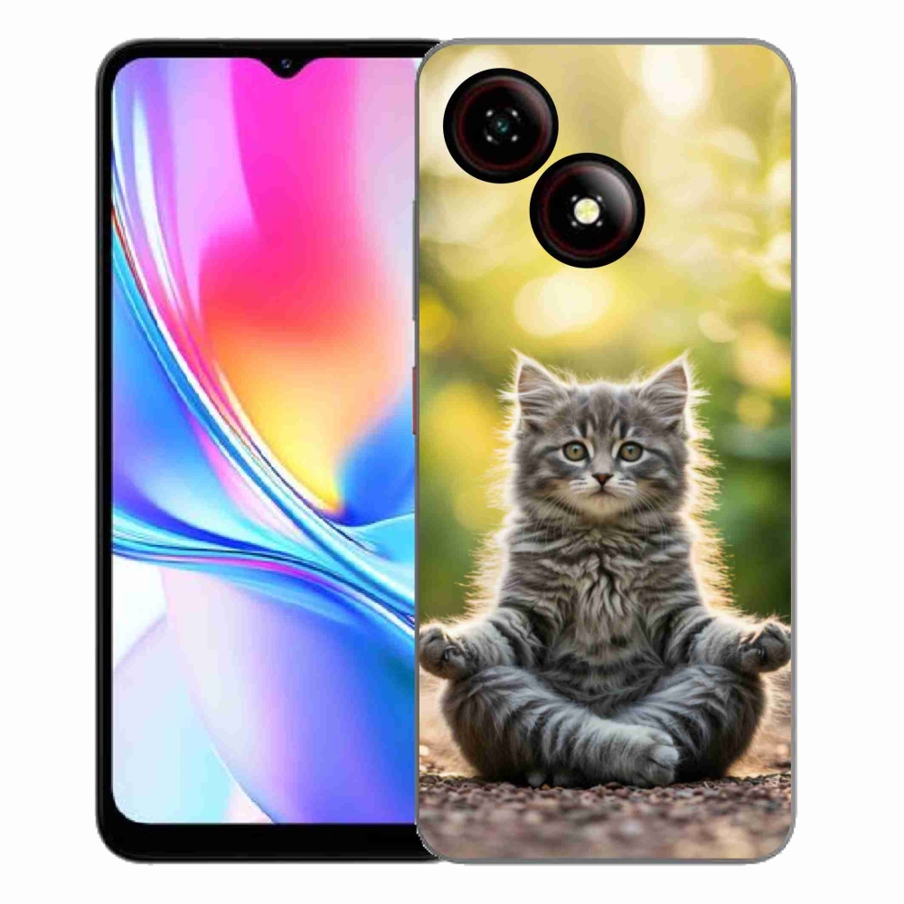 ZTE Blade A35E zselés borítás mmCase - meditáló cica