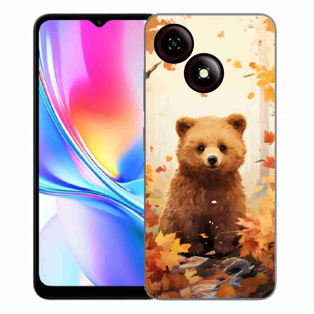 ZTE Blade A35E zselés tok mmCase - medve az erdőben