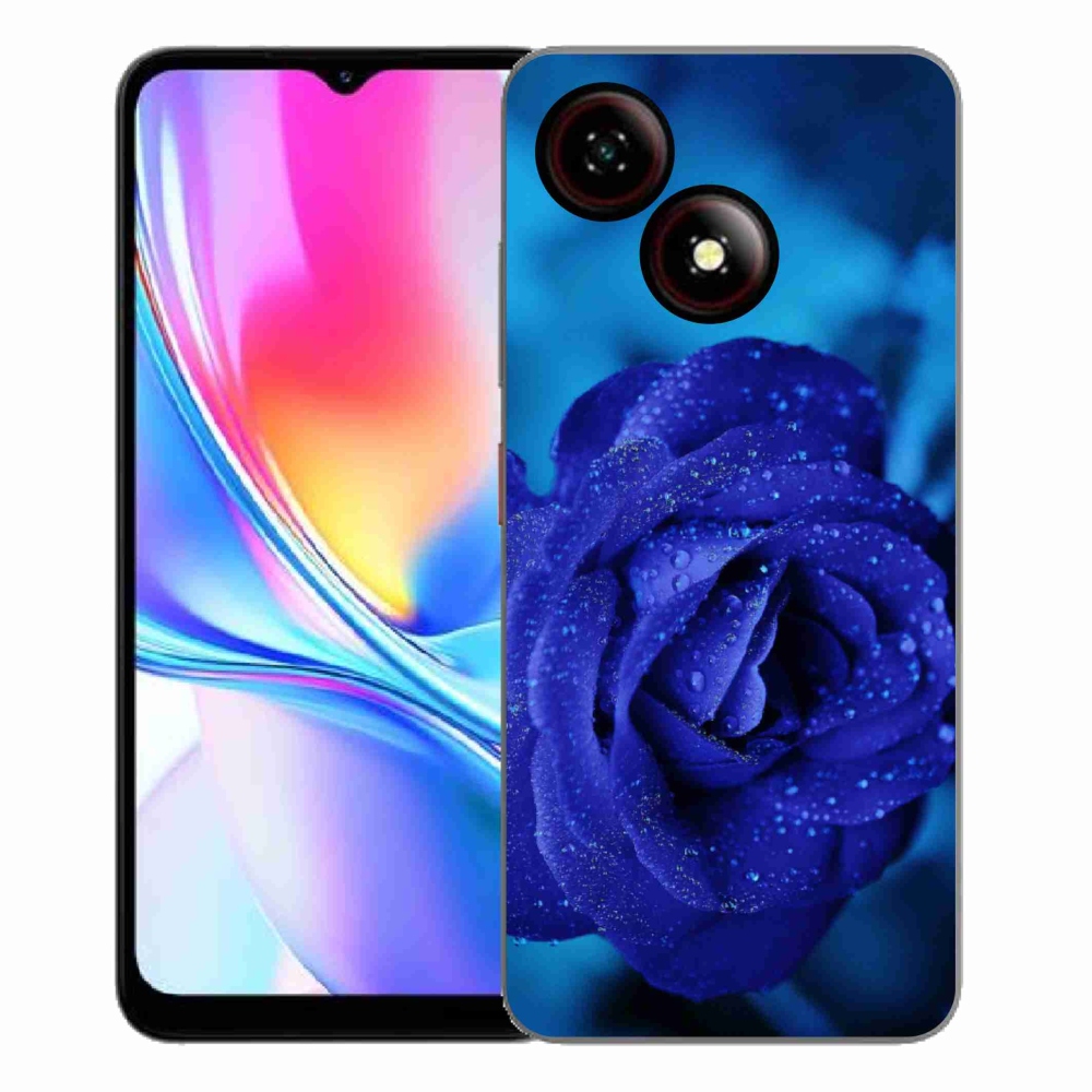 ZTE Blade A35E zselés tok mmCase - kék rózsa