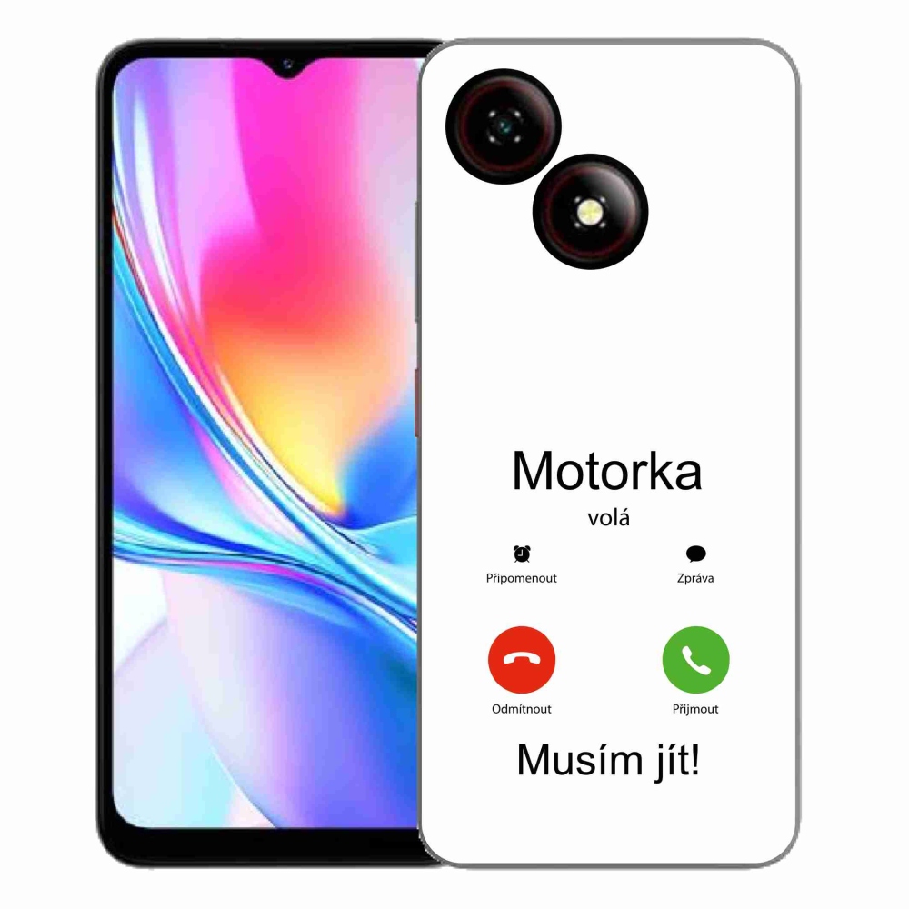 ZTE Blade A35E zselés borító mmCase - motoros hívások fehér háttérrel