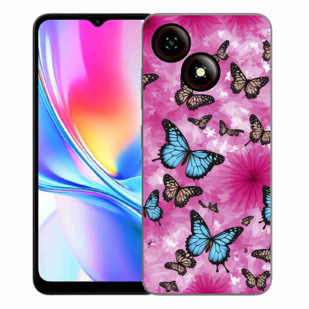 ZTE Blade A35E zselés tok mmCase - pillangókert
