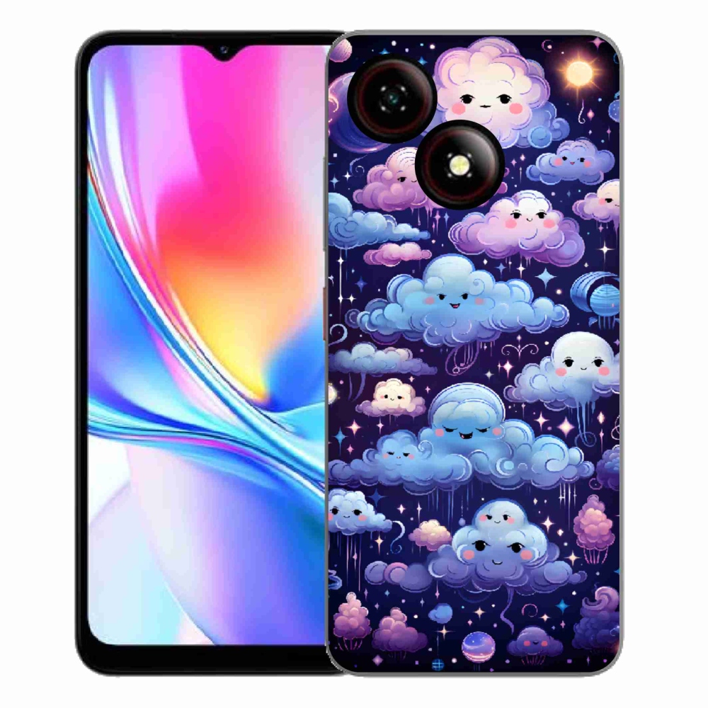 ZTE Blade A35E zselés tok mmCase - felhők