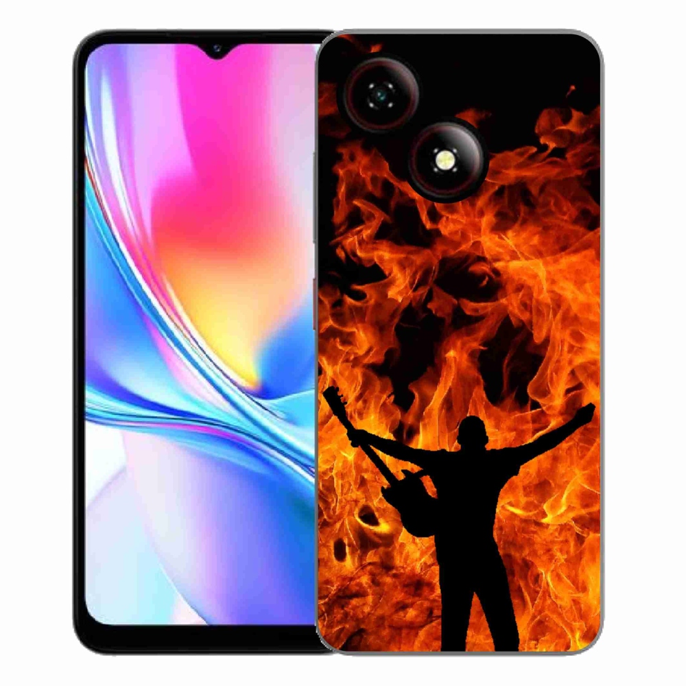 ZTE Blade A35E zselés borító mmCase - zenész és tűz
