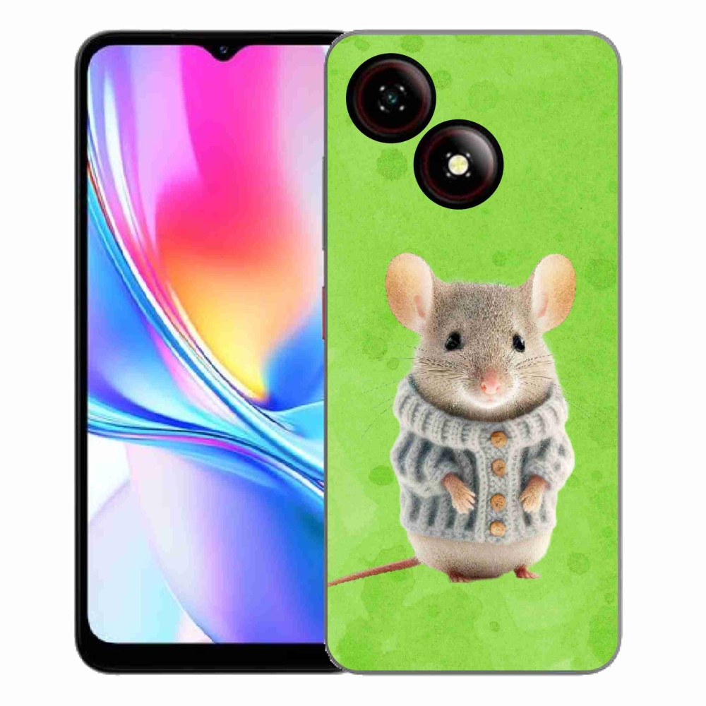 ZTE Blade A35E zselés tok mmCase - egér pulóverben