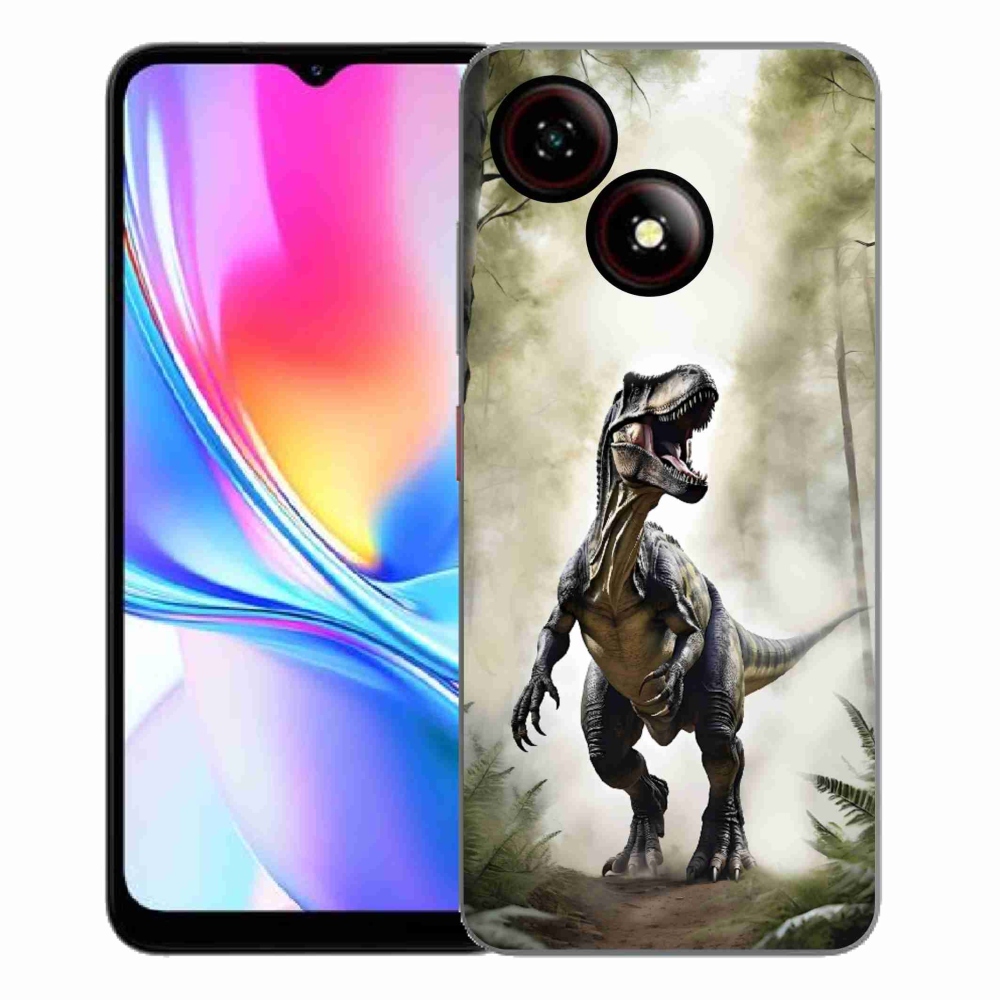 ZTE Blade A35E zselés tok mmCase - dühös T-Rex