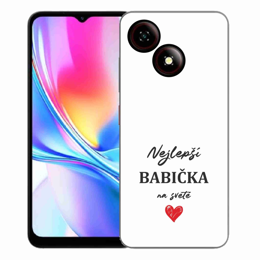ZTE Blade A35E zselés borító mmCase - a legjobb nagymama 1 fehér háttérrel