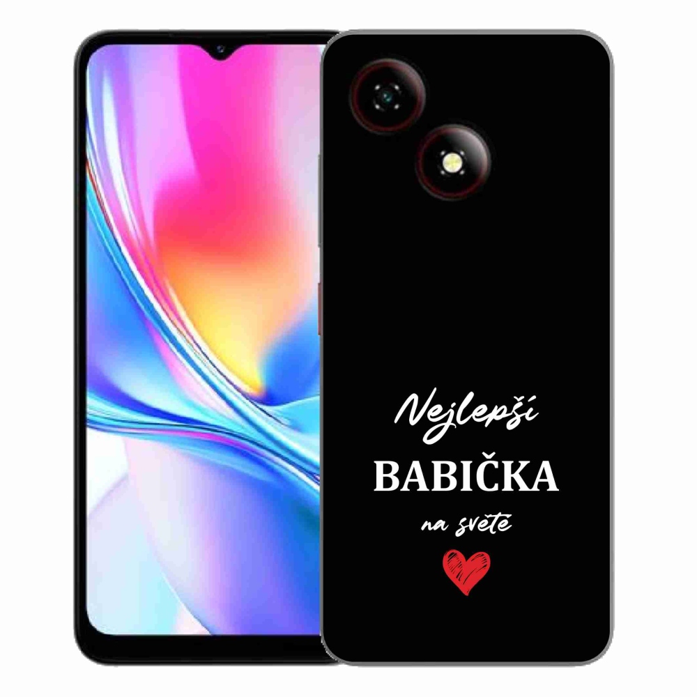 ZTE Blade A35E zselés borítás mmCase - Best Grandma 1 fekete háttér