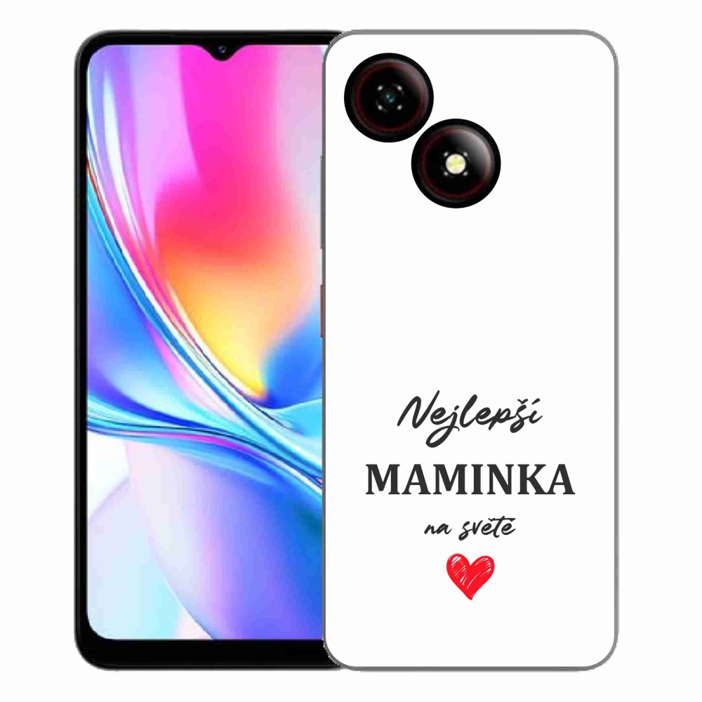 ZTE Blade A35E zselés borító mmCase - legjobb anya 1 fehér háttér