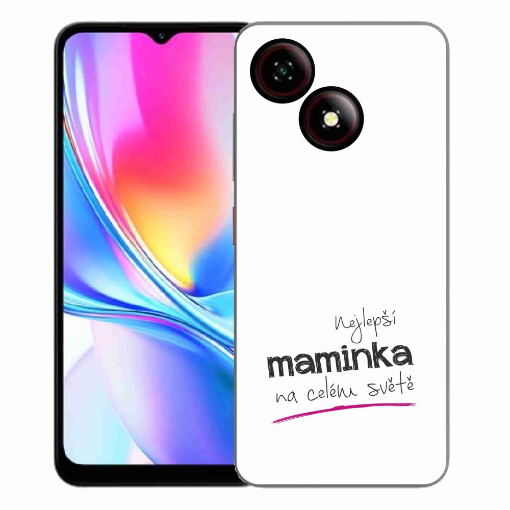 ZTE Blade A35E zselés borító mmCase - legjobb anya 4 fehér háttérrel