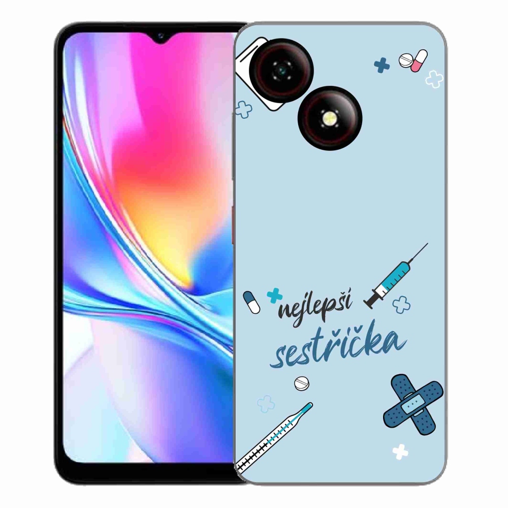 ZTE Blade A35E zselés borító mmCase - legjobb kishúg kék háttérrel