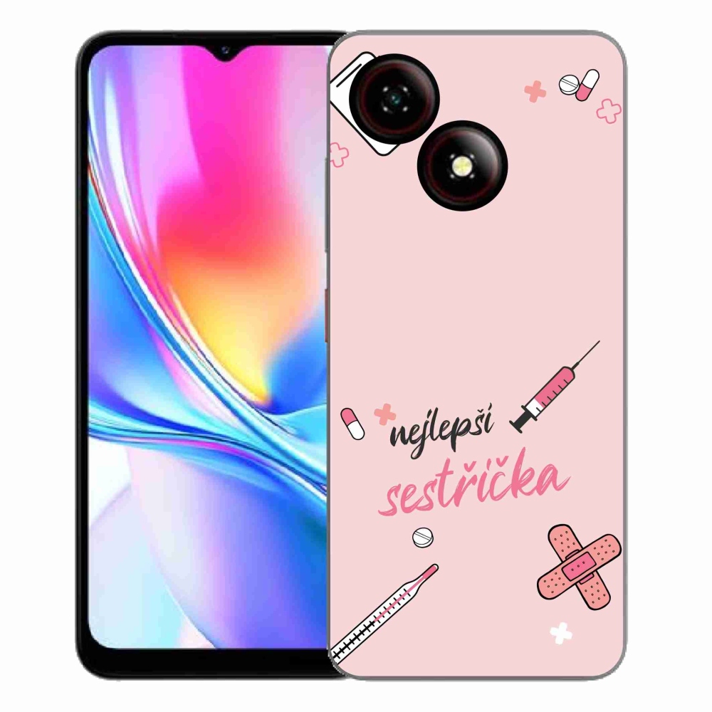 ZTE Blade A35E zselés borító mmCase - a legjobb kishúg rózsaszín háttérrel