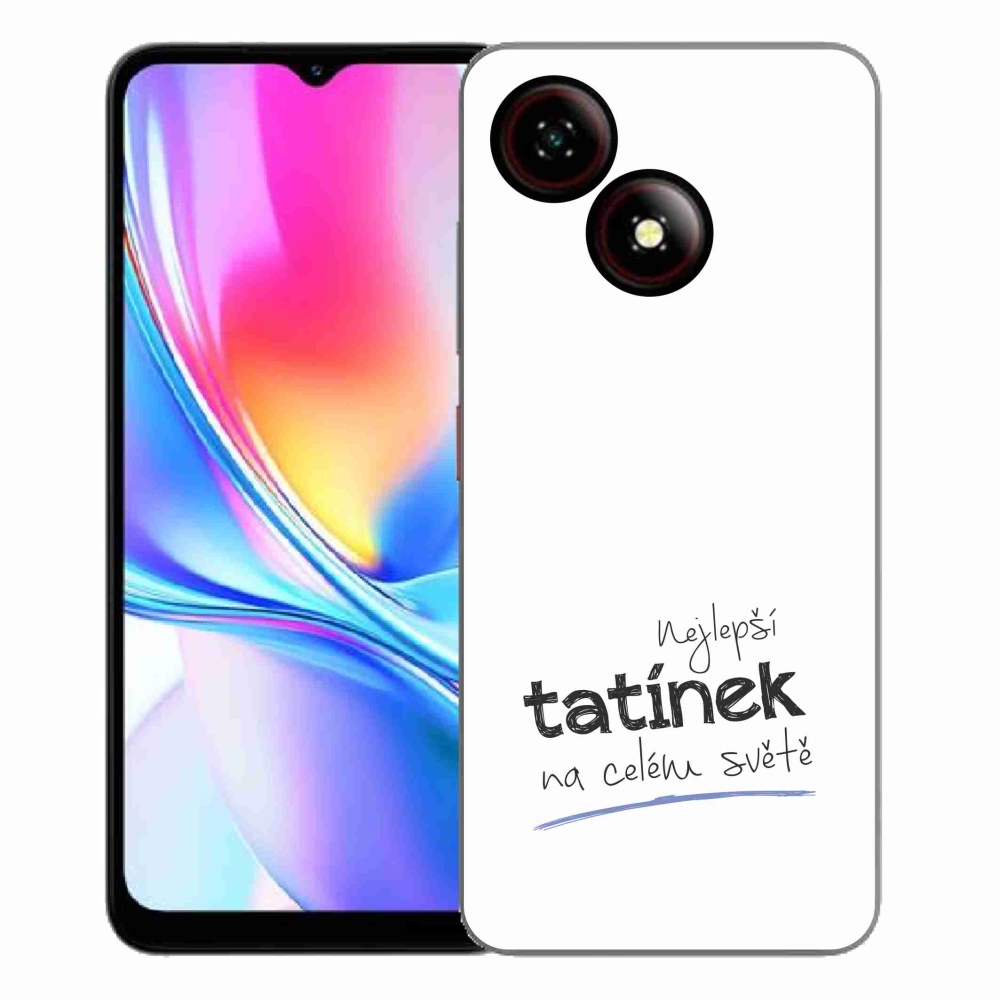 ZTE Blade A35E zselés borító mmCase - legjobb apuci 4 fehér háttérrel