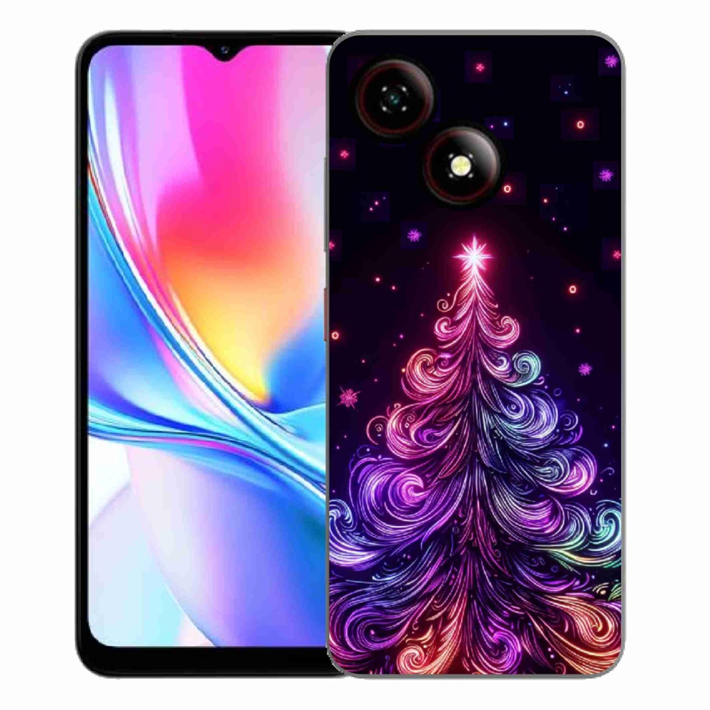 ZTE Blade A35E zselés tok mmCase - neon karácsonyfa 1