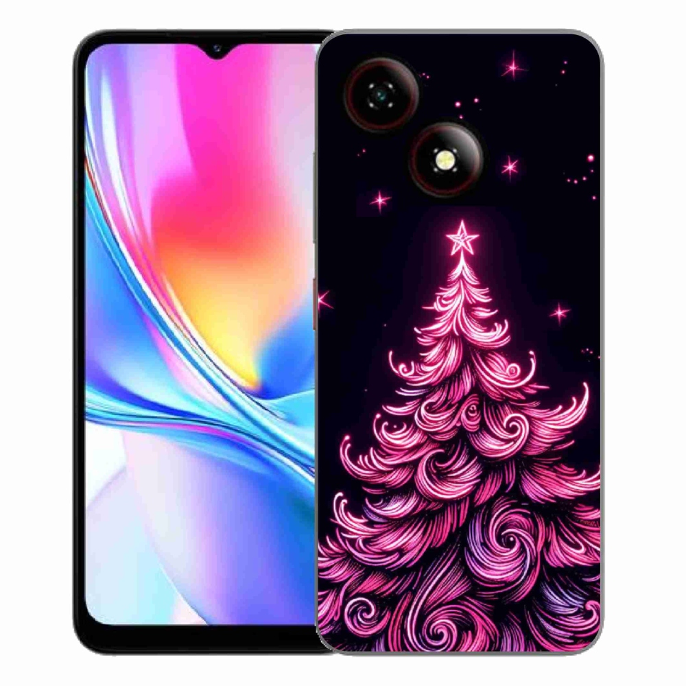 ZTE Blade A35E zselés tok mmCase - neon karácsonyfa 2