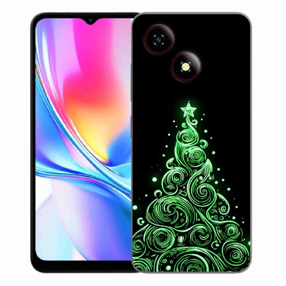 ZTE Blade A35E zselés tok mmCase - neon karácsonyfa 3