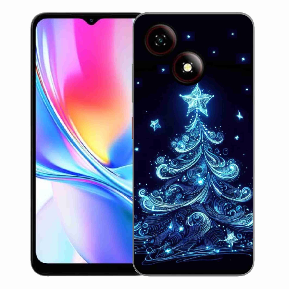 ZTE Blade A35E zselés borítás mmCase - neon karácsonyfa 4