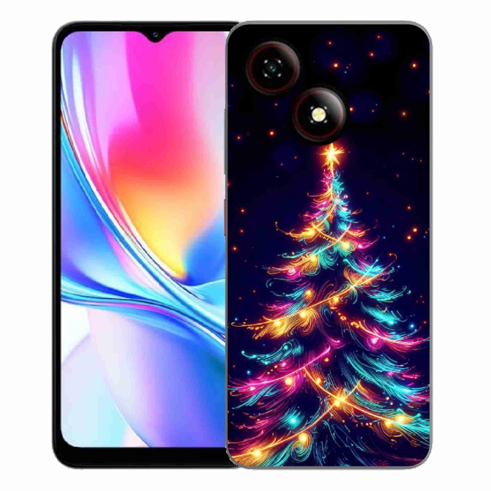 ZTE Blade A35E zselés borító mmCase - neon karácsonyfa