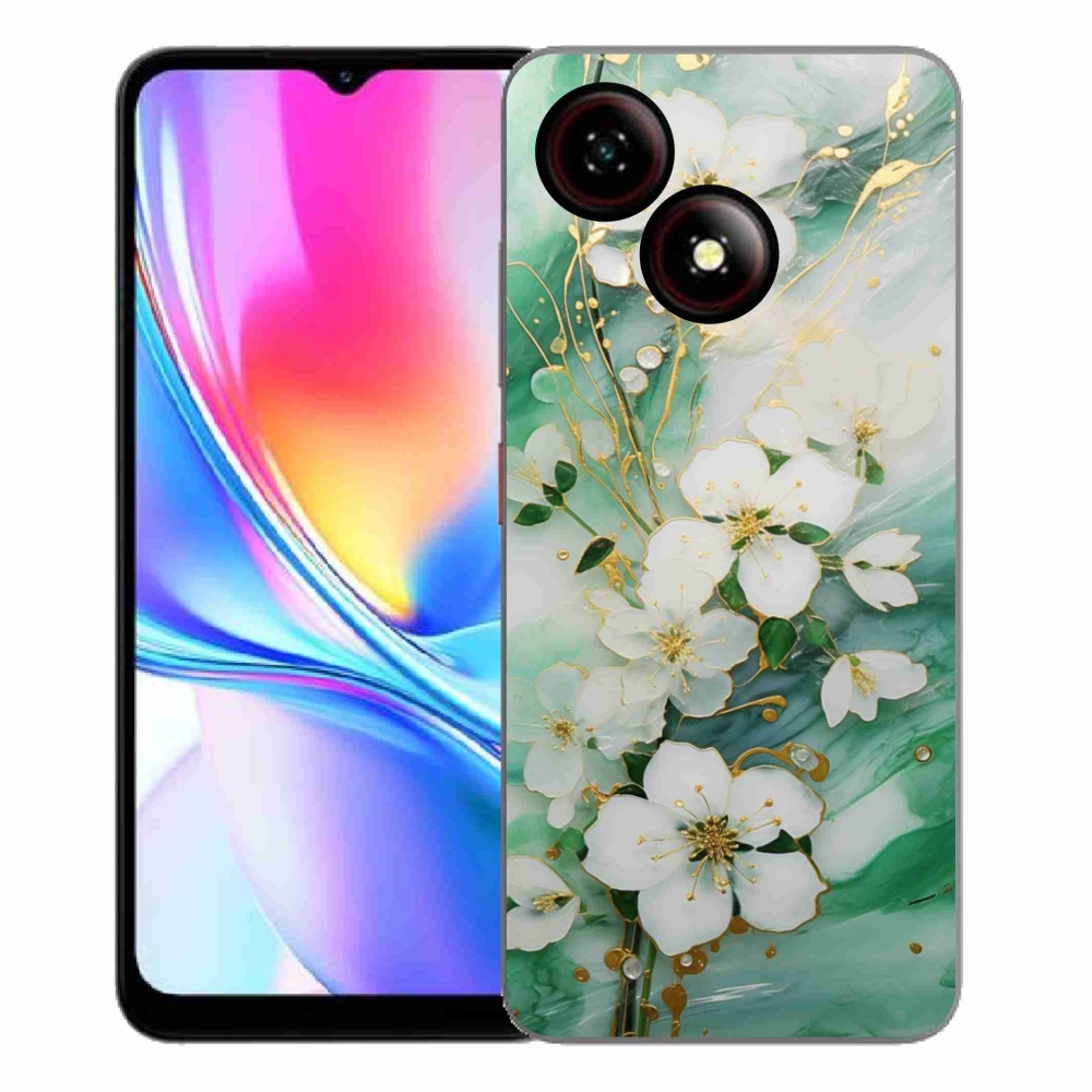 ZTE Blade A35E zselés tok mmCase - finom virágok