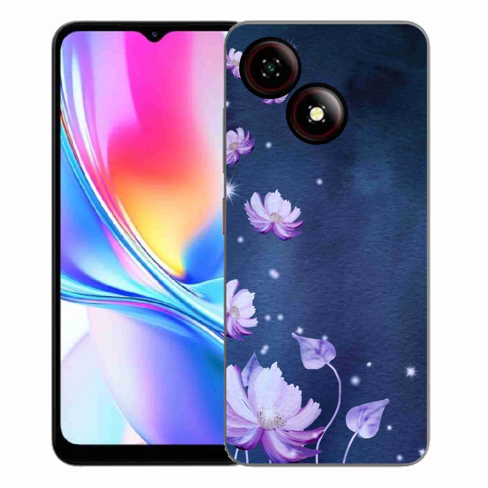 ZTE Blade A35E zselés tok mmCase - hulló virágok