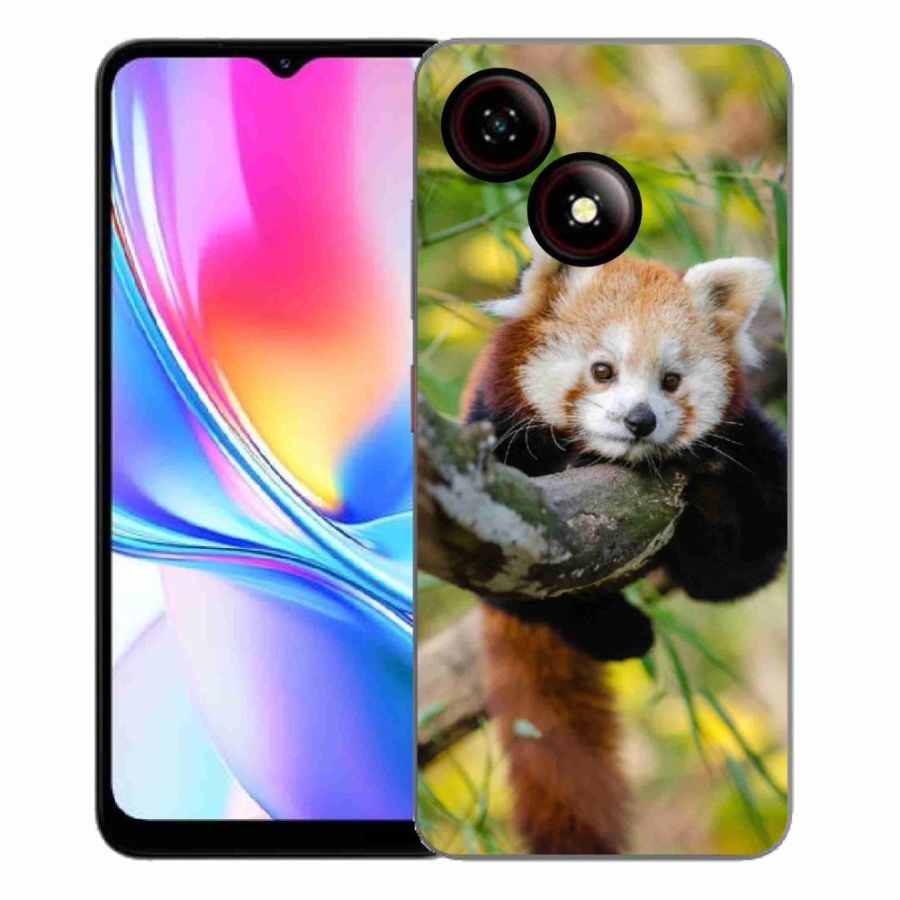 ZTE Blade A35E zselés tok mmCase - panda piros