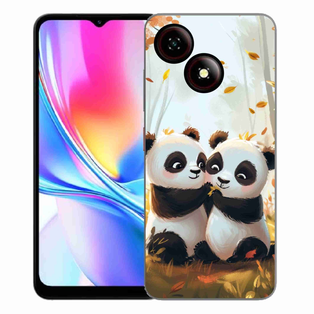 ZTE Blade A35E zselés tok mmCase - pandák
