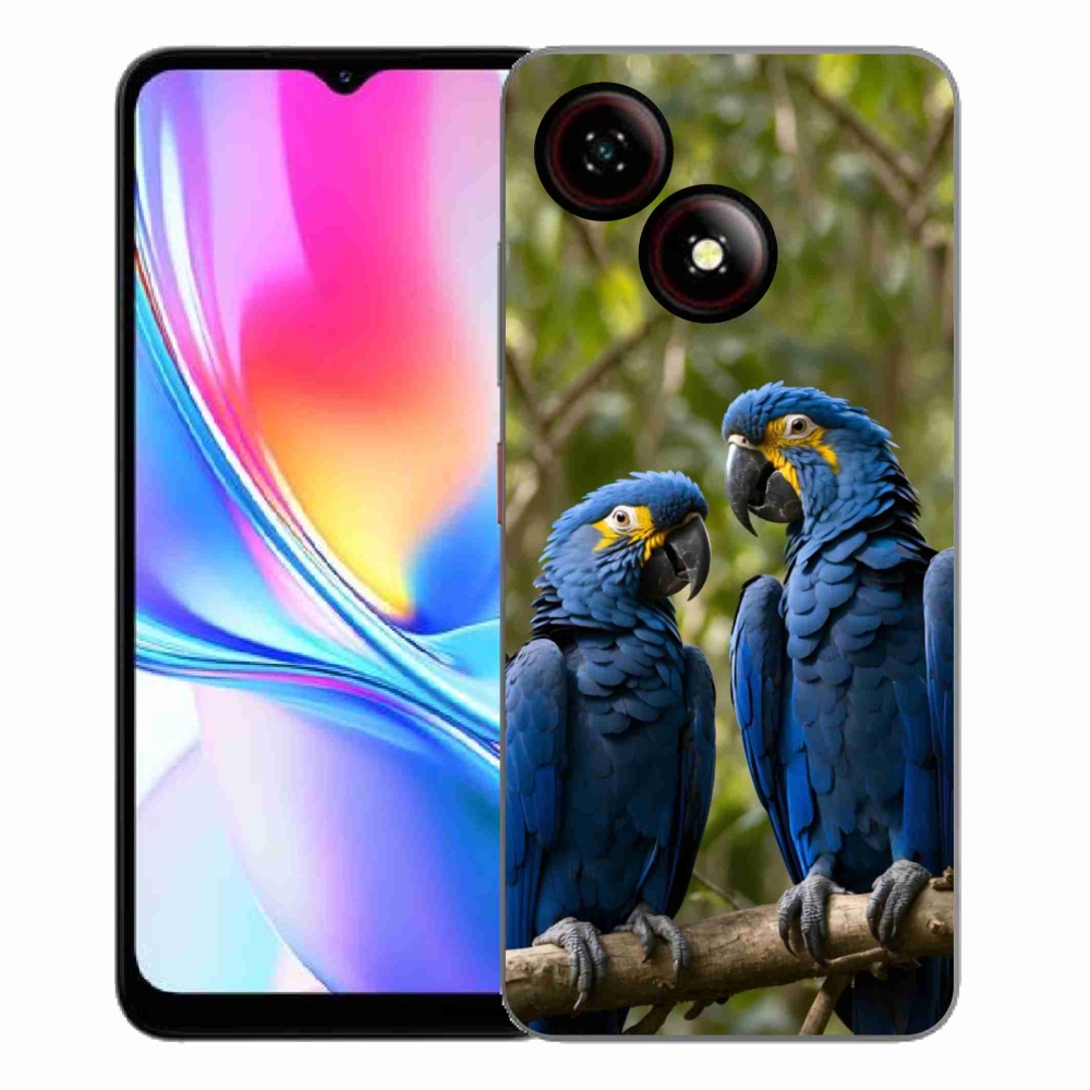 ZTE Blade A35E zselés tok mmCase - papagáj duóhoz