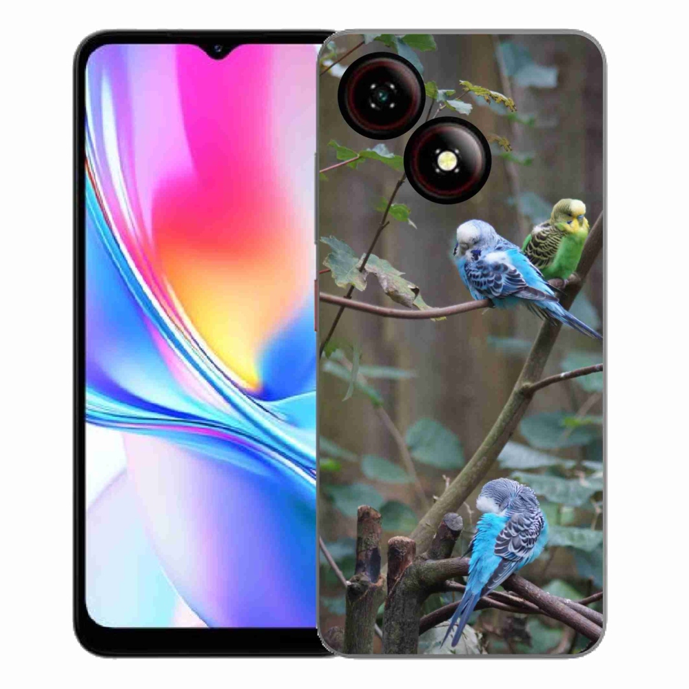 ZTE Blade A35E zselés tok mmCase - papagájok az ágon