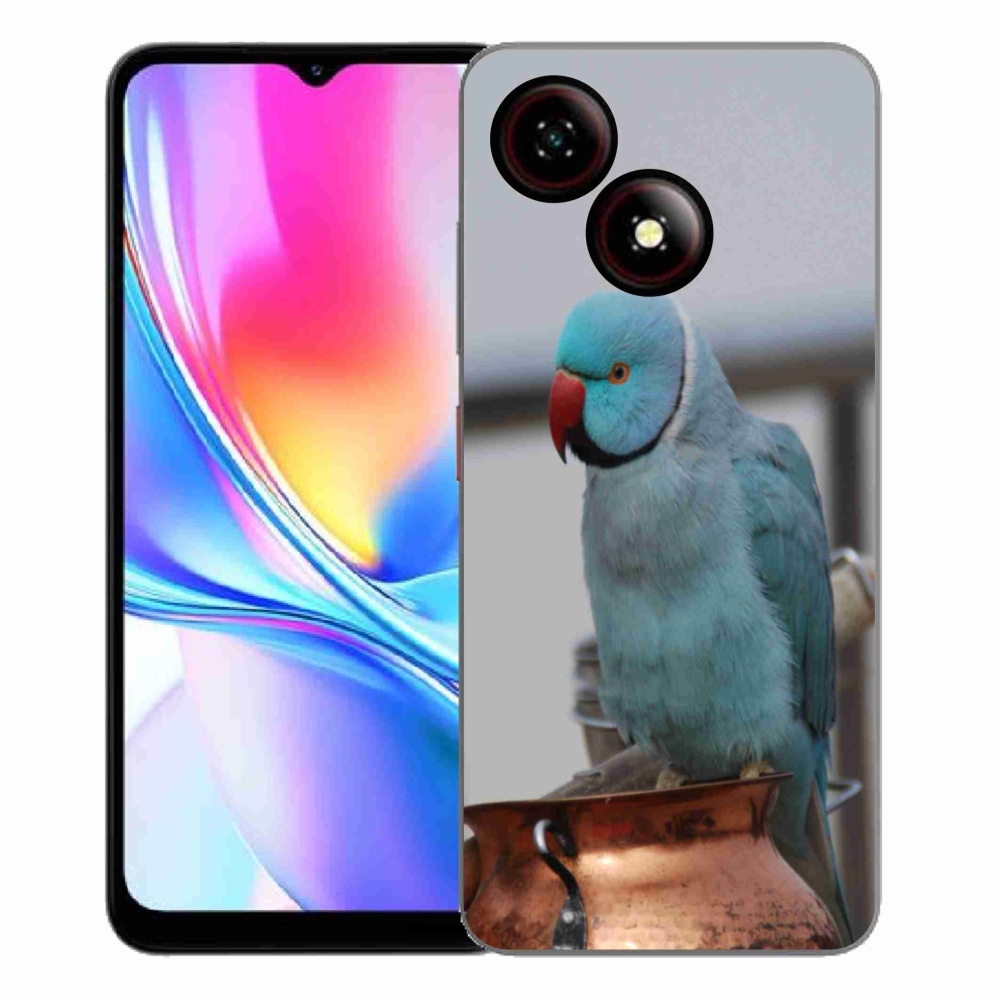 ZTE Blade A35E zselés tok mmCase - papagáj alexander kék