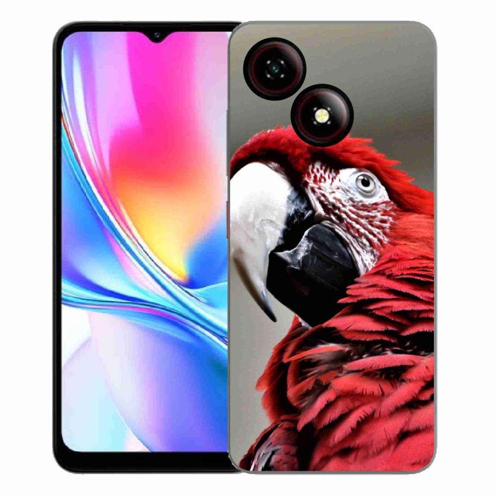 ZTE Blade A35E zselés tok mmCase - papagáj ara piros