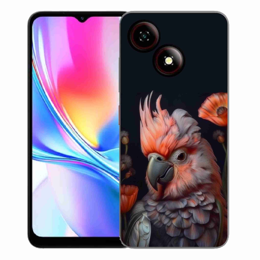 ZTE Blade A35E zselés tok mmCase - papagáj kakadu színekben
