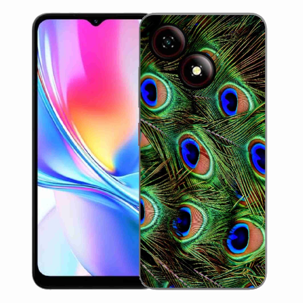 ZTE Blade A35E zselés tok mmCase - pávatoll