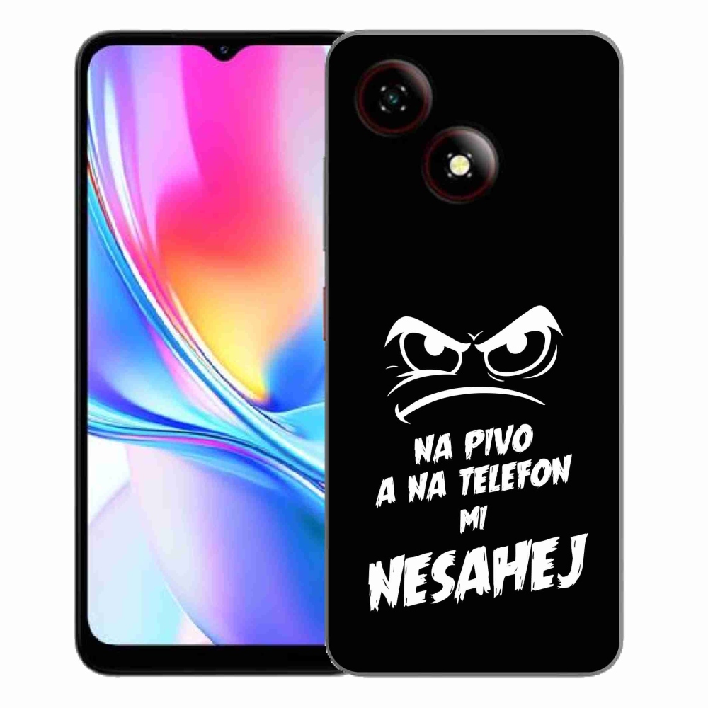 ZTE Blade A35E zselés tok mmCase - sör motívum 2 fekete háttér