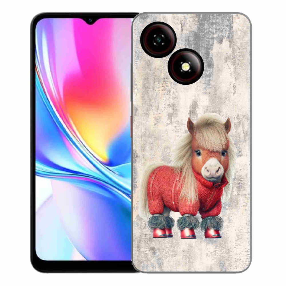 ZTE Blade A35E zselés tok mmCase - póni pulóverben