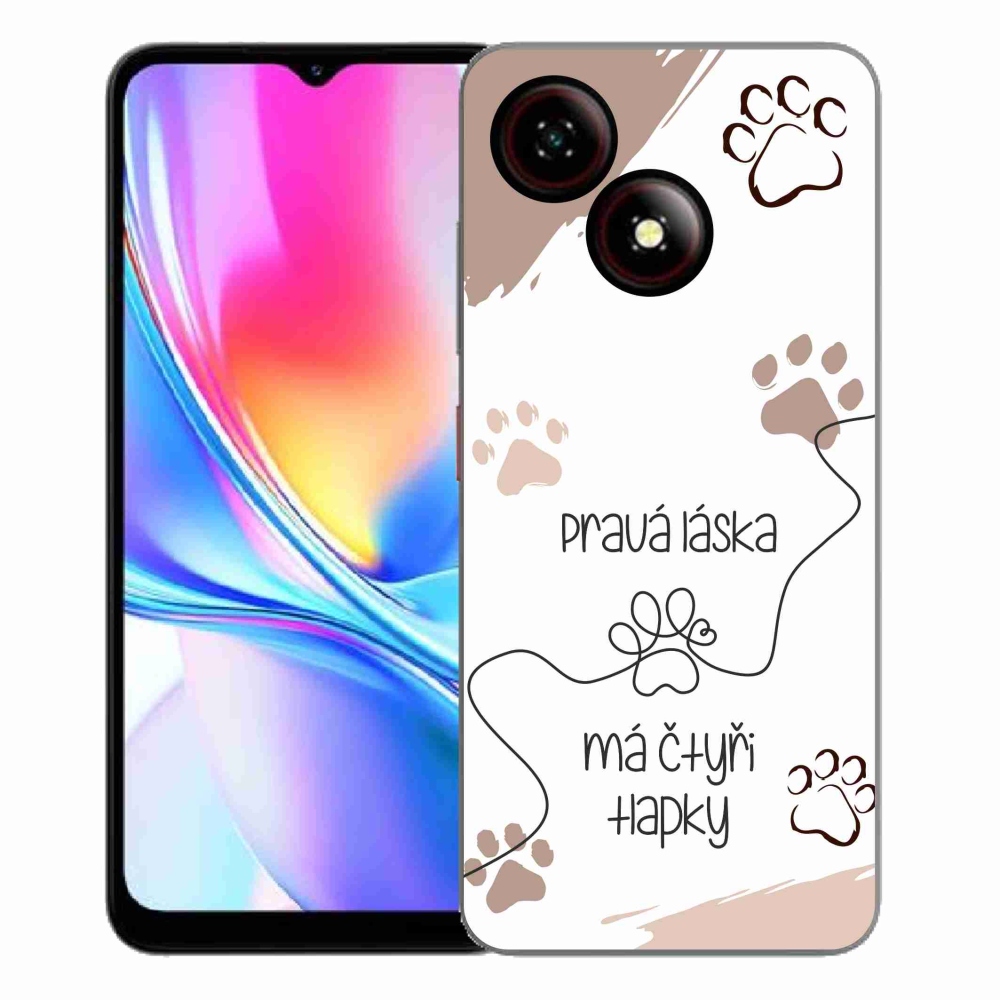 ZTE Blade A35E zselés tok mmCase - kutya motívum 1 fehér háttér