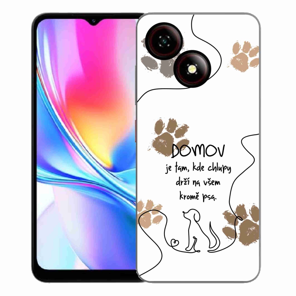 ZTE Blade A35E zselés tok mmCase - kutya motívum fehér háttérrel