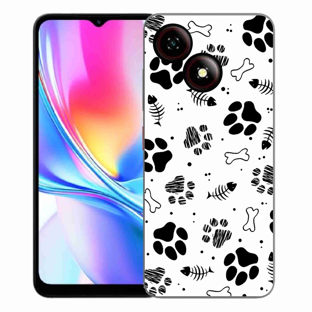 ZTE Blade A35E zselés tok mmCase - kutyamancsok 1