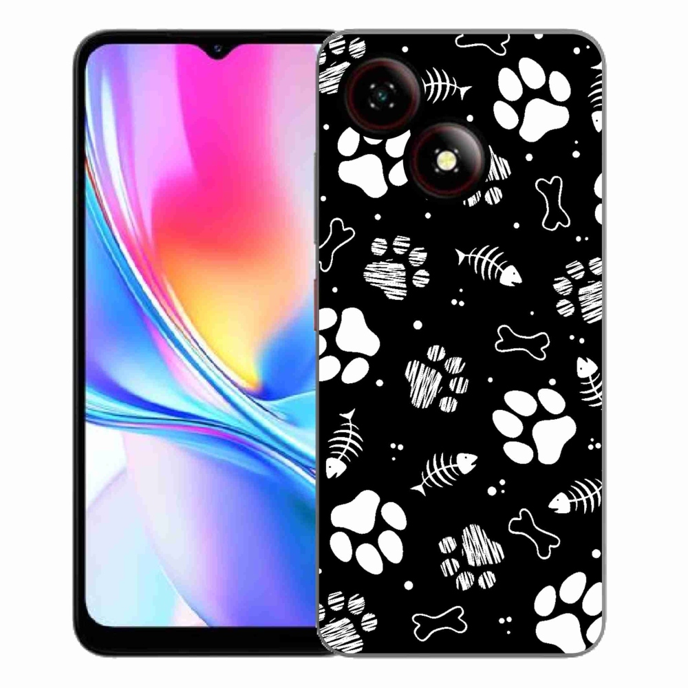 ZTE Blade A35E zselés tok mmCase - kutyamancsok