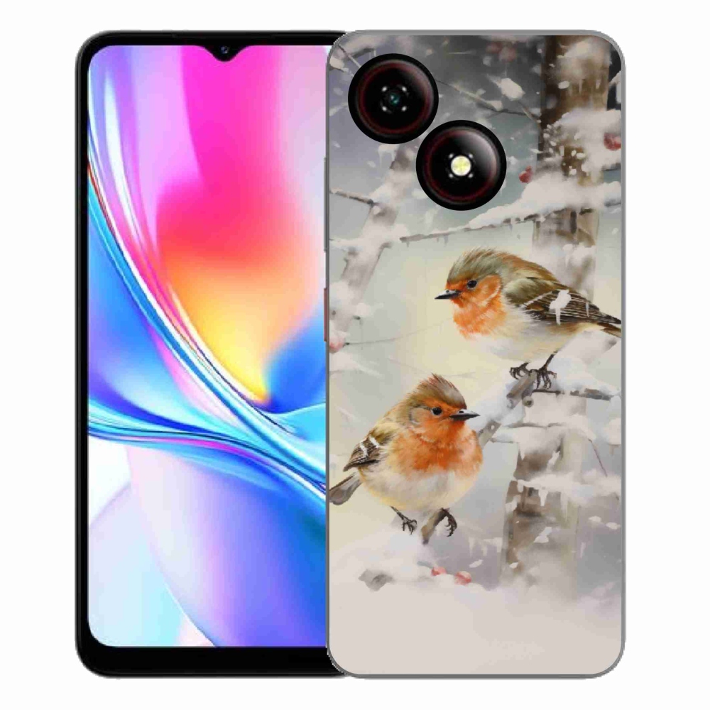 ZTE Blade A35E zselés tok mmCase - madarak télen